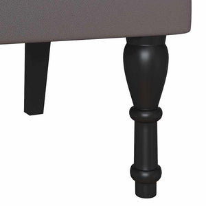 Panca Chesterfield Grigio 120,5 x 65 x 75 cm Pelle Sintetica 42019282