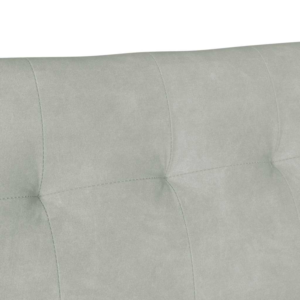 Panca Chesterfield Grigio chiaro 112 x 65.5 x 75 cm Velluto 42019286