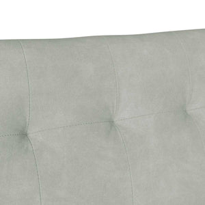 Panca Chesterfield Grigio chiaro 112 x 65.5 x 75 cm Velluto 42019286