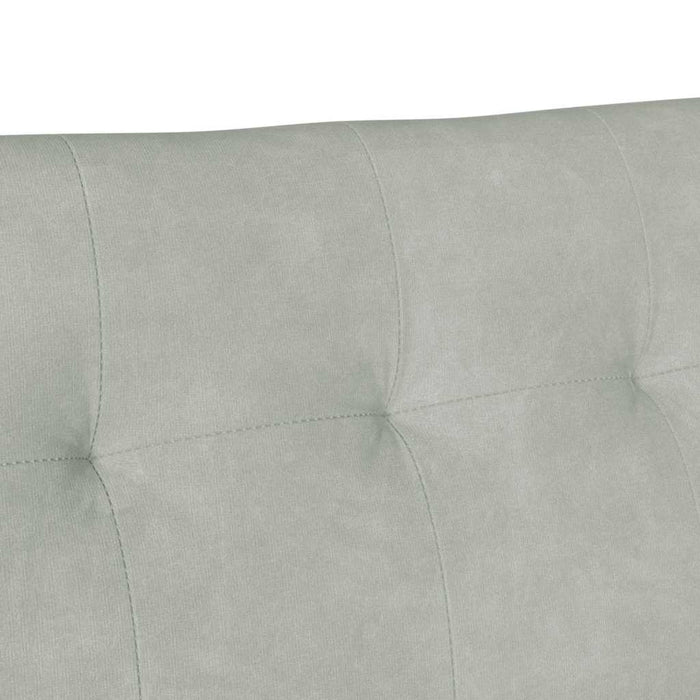 Panca Chesterfield Grigio chiaro 112 x 65.5 x 75 cm Velluto 42019286