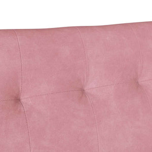 Panca Chesterfield Rosa 112 x 65.5 x 75 cm Velluto 42019289