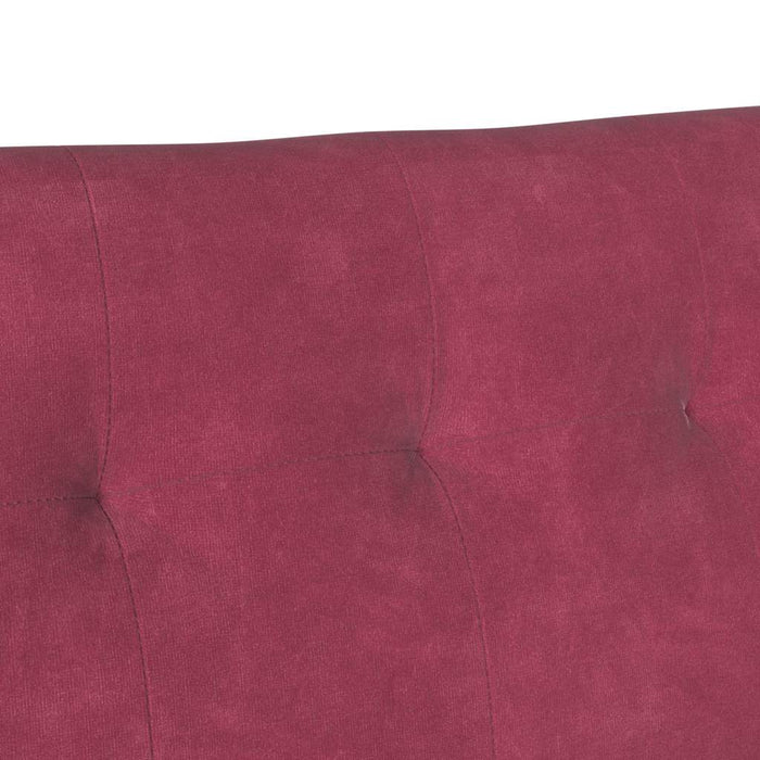 Panca Chesterfield Rosso Vino 112 x 65.5 x 75 cm Velluto 42019290