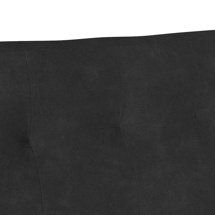 Panca Chesterfield Nero 112 x 65.5 x 75 cm Velluto 42019291