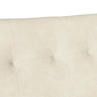 Panca Chesterfield Crema 112 x 65.5 x 75 cm Velluto 42019293
