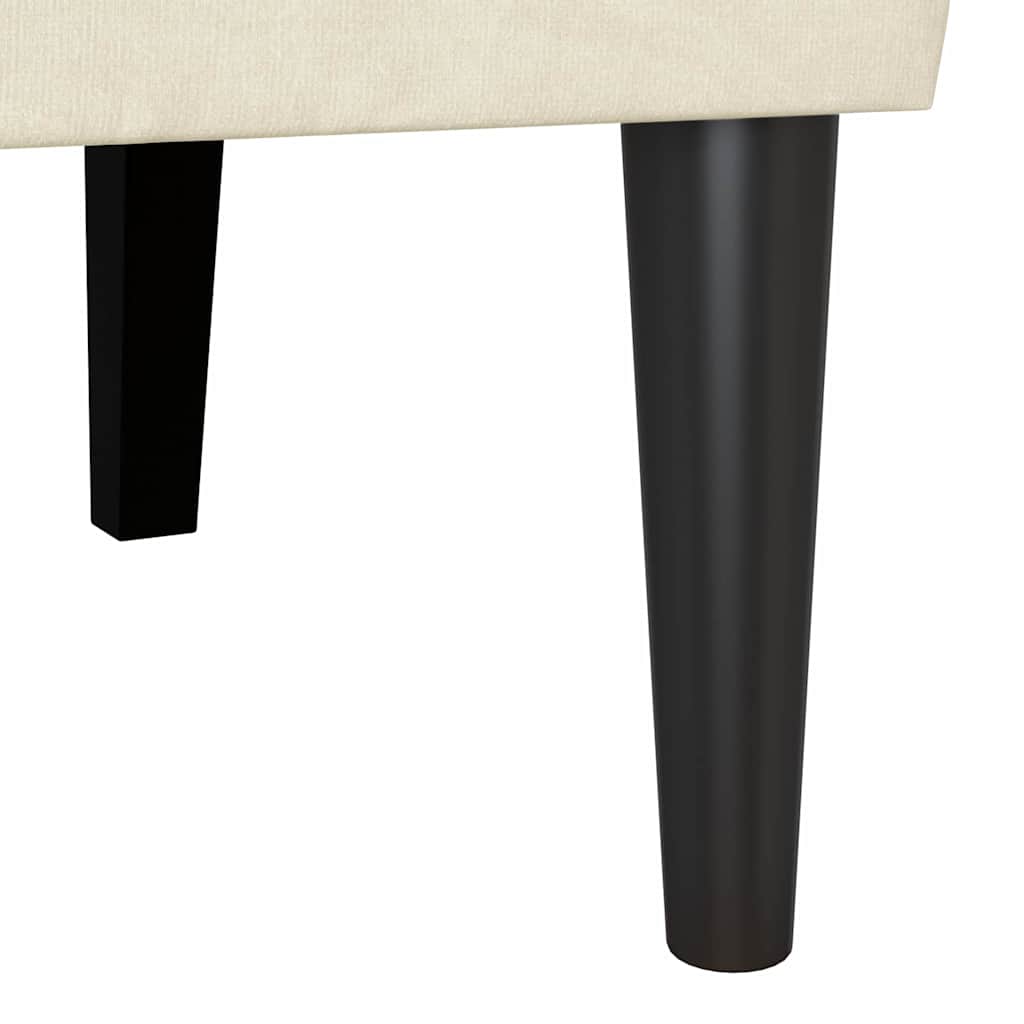 Panca Chesterfield Crema 112 x 65.5 x 75 cm Velluto 42019293