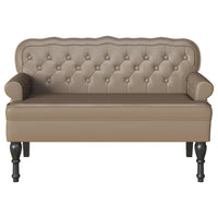 Panca Chesterfield Cappuccino 119.5 x 64.5 x 75 cm 42019298