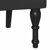 Panca Chesterfield Nero 119.5 x 64.5 x 75 cm Pelle Sintetica 42019299