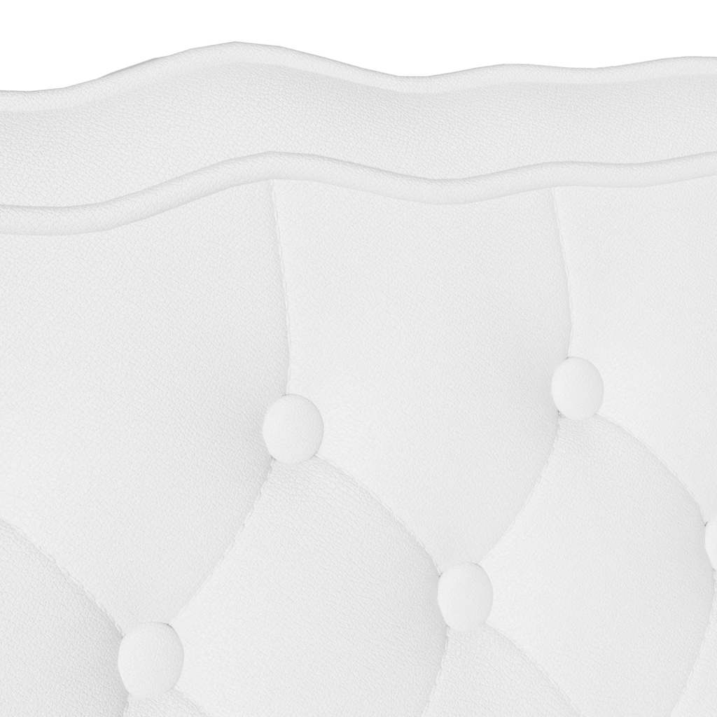 Panca Chesterfield Bianco 119.5 x 64.5 x 75 cm Pelle Sintetica 42019300