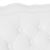 Panca Chesterfield Bianco 119.5 x 64.5 x 75 cm Pelle Sintetica 42019300