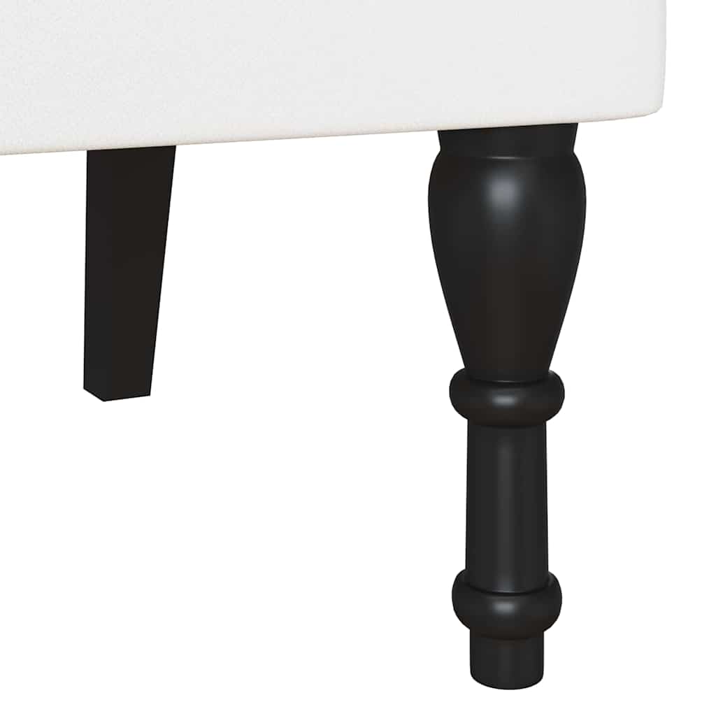 Panca Chesterfield Bianco 119.5 x 64.5 x 75 cm Pelle Sintetica 42019300