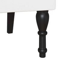 Panca Chesterfield Bianco 119.5 x 64.5 x 75 cm Pelle Sintetica 42019300