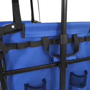 Carrello a Mano Pieghevole Nero 105 x 56.5 x 116 cm