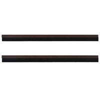 Spazzole per porte autoadesive 2 pcs Marrone 100 cm 42019414