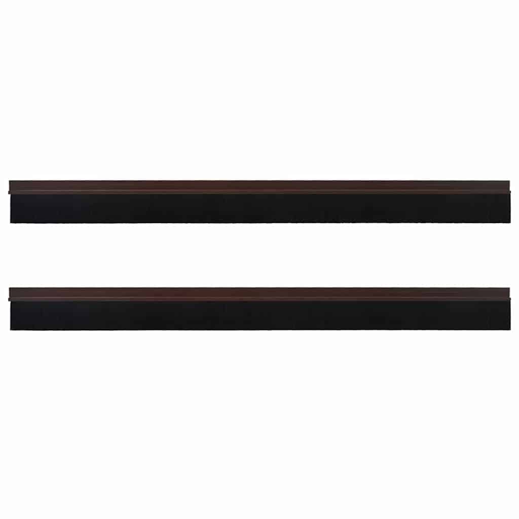 Spazzole per porte autoadesive 2 pcs Marrone 100 cm 42019415