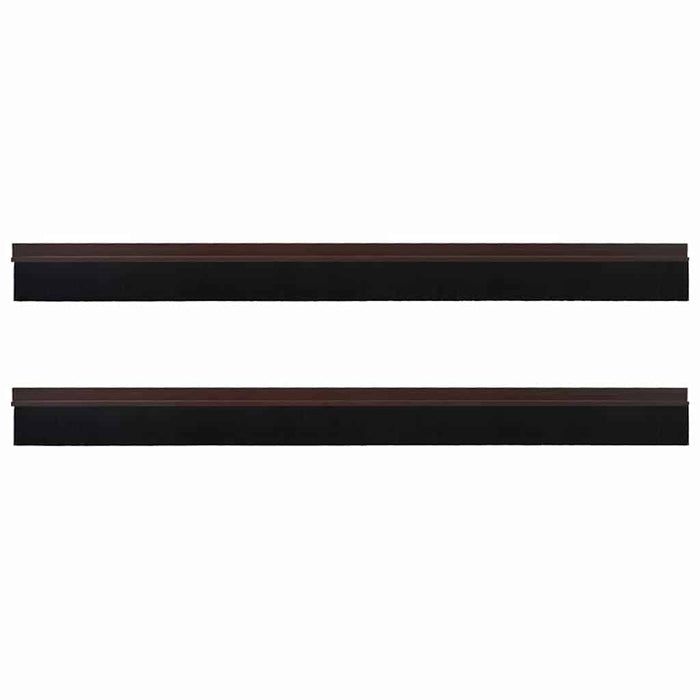 Spazzole per porte autoadesive 2 pcs Marrone 100 cm 42019415
