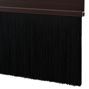 Spazzole per porte autoadesive 2 pcs Marrone 100 cm 42019417