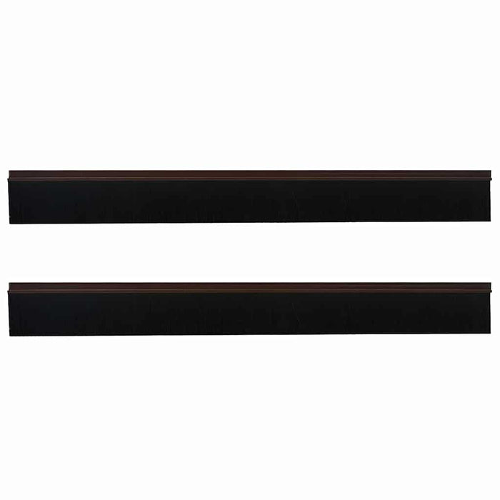 Spazzole per porte autoadesive 2 pcs Marrone 100 cm 42019417