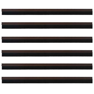 Spazzole per porte autoadesive 6 pcs Marrone 100 cm 42019418
