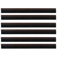 Spazzole per porte autoadesive 6 pcs Marrone 100 cm 42019419