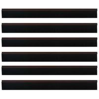 Spazzole per porte autoadesive 6 pcs Marrone 100 cm 42019420
