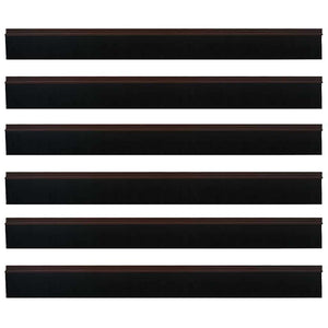 Spazzole per porte autoadesive 6 pcs Marrone 100 cm 42019420