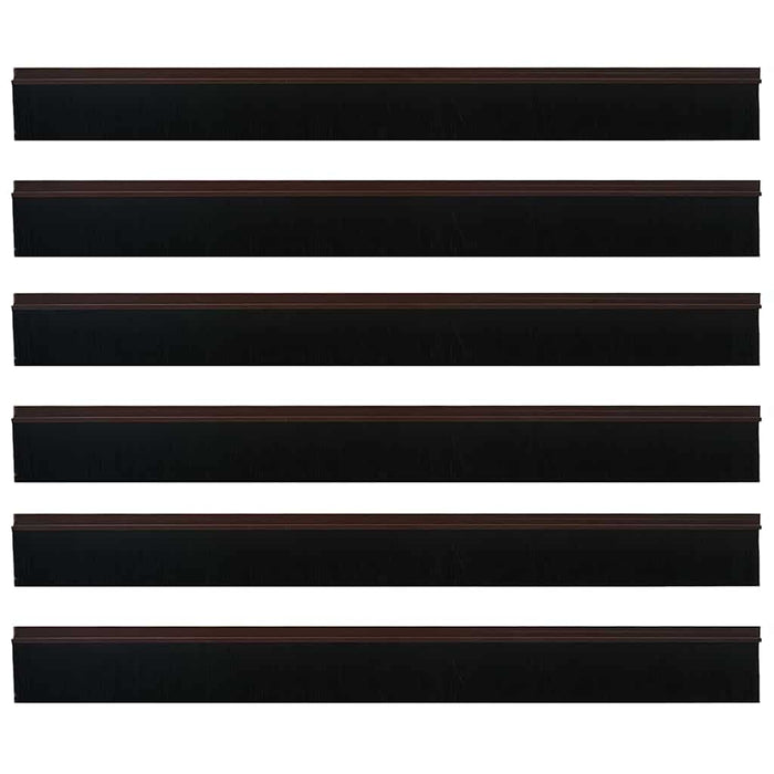 Spazzole per porte autoadesive 6 pcs Marrone 100 cm 42019420