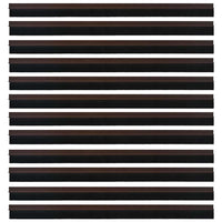 Spazzole per porte autoadesive 12 pcs Marrone 100 cm 42019422
