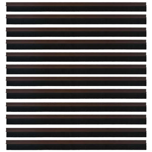 Spazzole per porte autoadesive 12 pcs Marrone 100 cm 42019422