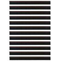 Spazzole per porte autoadesive 12 pcs Marrone 100 cm 42019423