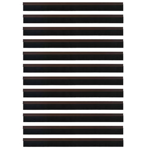 Spazzole per porte autoadesive 12 pcs Marrone 100 cm 42019423