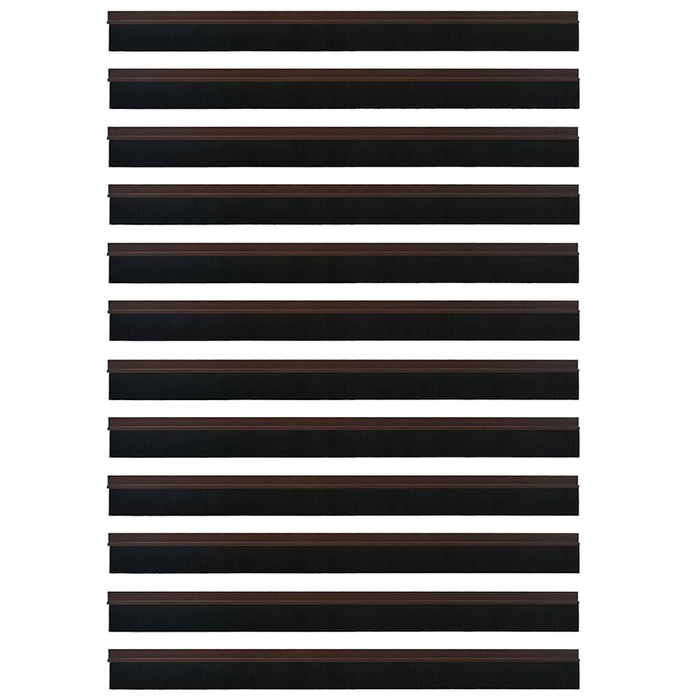 Spazzole per porte autoadesive 12 pcs Marrone 100 cm 42019423