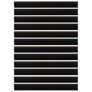 Spazzole per porte autoadesive 12 pcs Marrone 100 cm 42019424