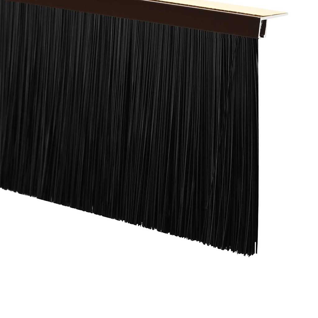 Spazzole per porte autoadesive 2 pcs Marrone 100 cm 42019426