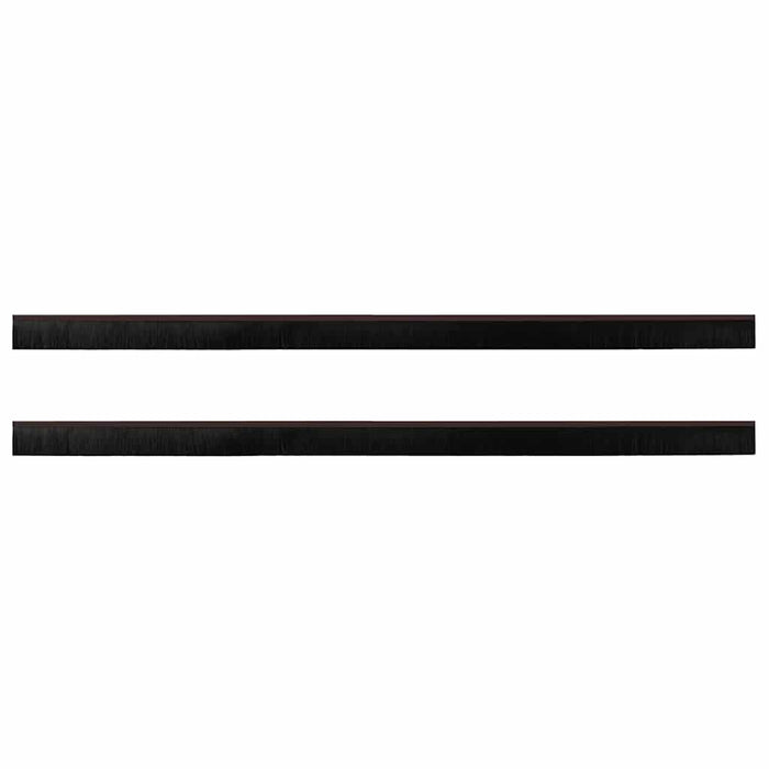 Spazzole per porte autoadesive 2 pcs Marrone 100 cm 42019426