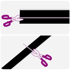 Spazzole per porte autoadesive 2 pcs Marrone 100 cm 42019426