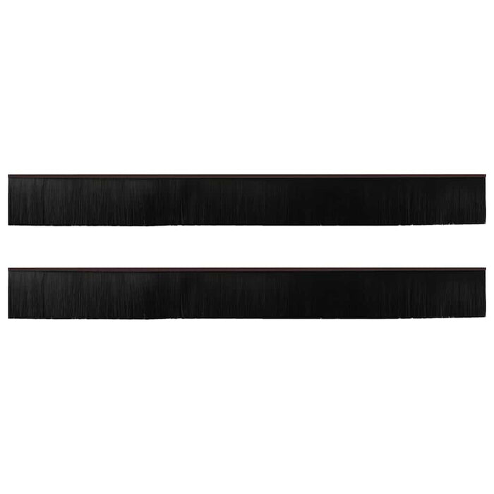 Spazzole per porte autoadesive 2 pcs Marrone 100 cm 42019429
