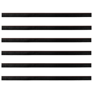Spazzole per porte autoadesive 6 pcs Marrone 100 cm 42019430