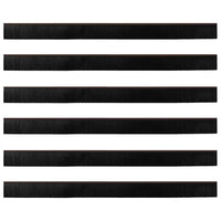Spazzole per porte autoadesive 6 pcs Marrone 100 cm 42019431