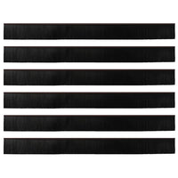 Spazzole per porte autoadesive 6 pcs Marrone 100 cm 42019432
