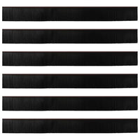Spazzole per porte autoadesive 6 pcs Marrone 100 cm 42019433