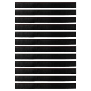 Spazzole per porte autoadesive 12 pcs Marrone 100 cm 42019436