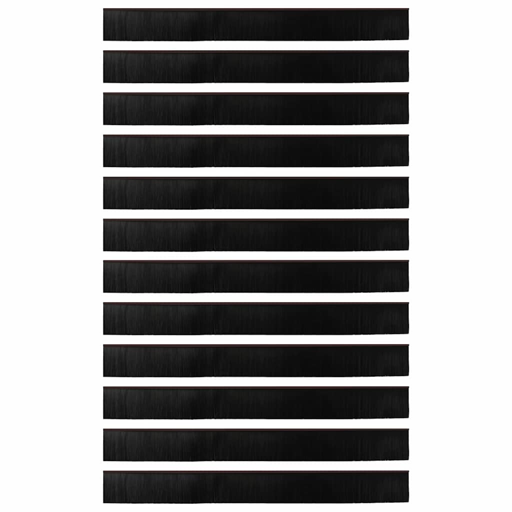 Spazzole per porte autoadesive 12 pcs Marrone 100 cm 42019437