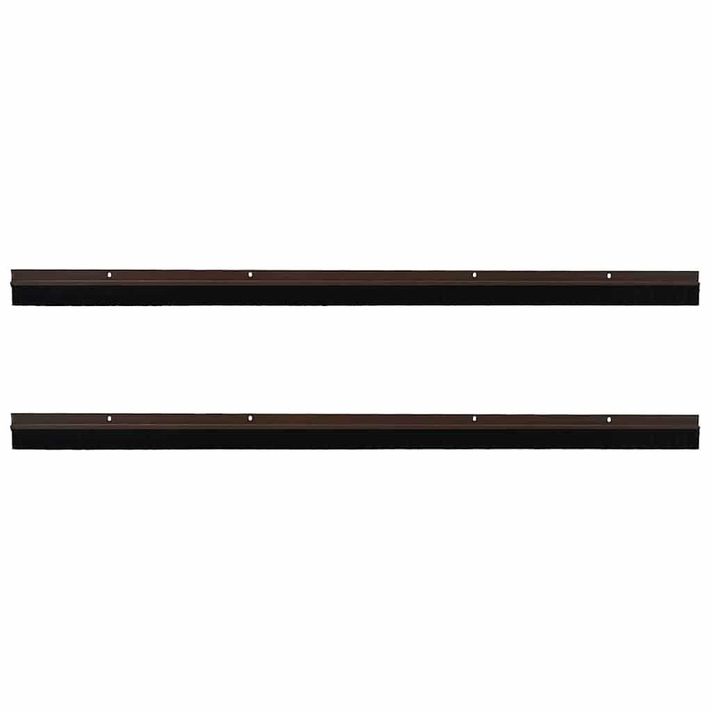 Spazzole per porte a vite 2 pcs Marrone 100 cm 42019438