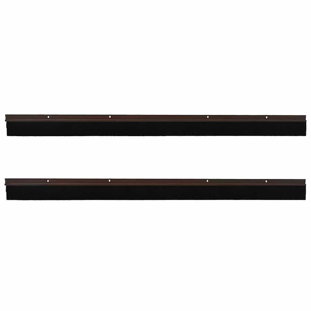 Spazzole per porte a vite 2 pcs Marrone 100 cm 42019439