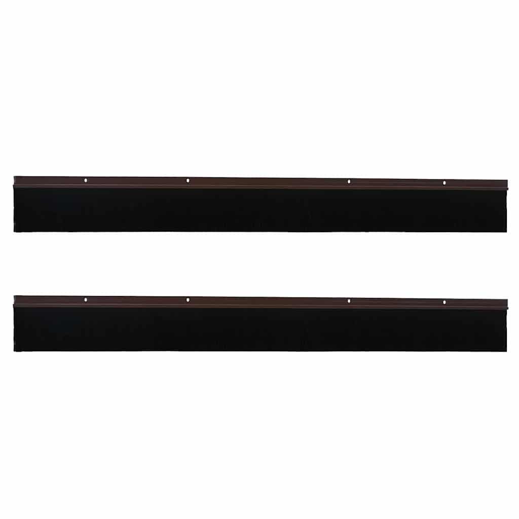 Spazzole per porte a vite 2 pcs Marrone 100 cm 42019441
