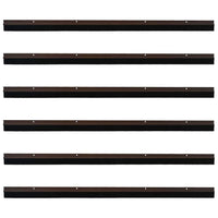 Spazzole per porte a vite 6 pcs Marrone 100 cm 42019442