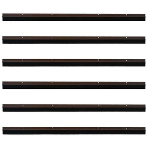 Spazzole per porte a vite 6 pcs Marrone 100 cm 42019442