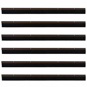 Spazzole per porte a vite 6 pcs Marrone 100 cm 42019443