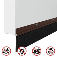 Spazzole per porte a vite 6 pcs Marrone 100 cm 42019443