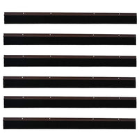 Spazzole per porte a vite 6 pcs Marrone 100 cm 42019444